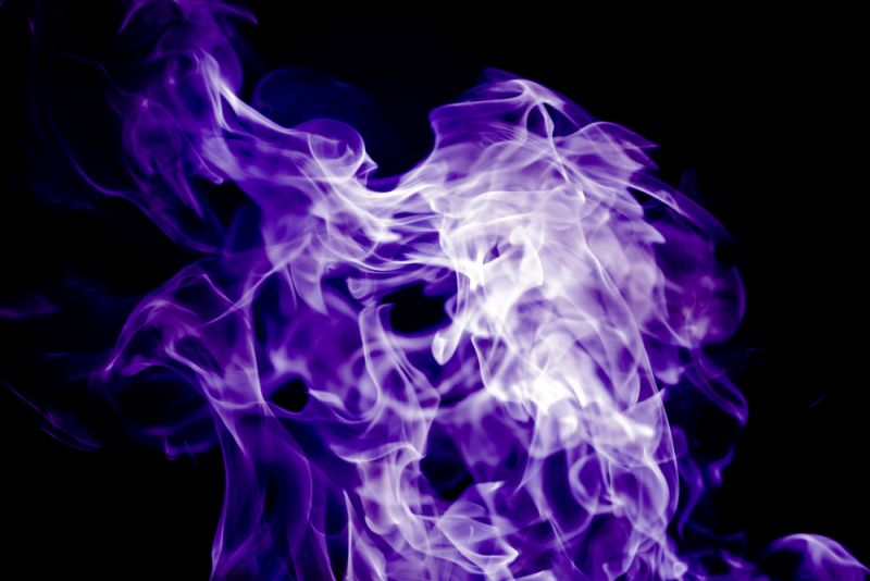 beautiful violet tongues of flame, fire dance, background texture